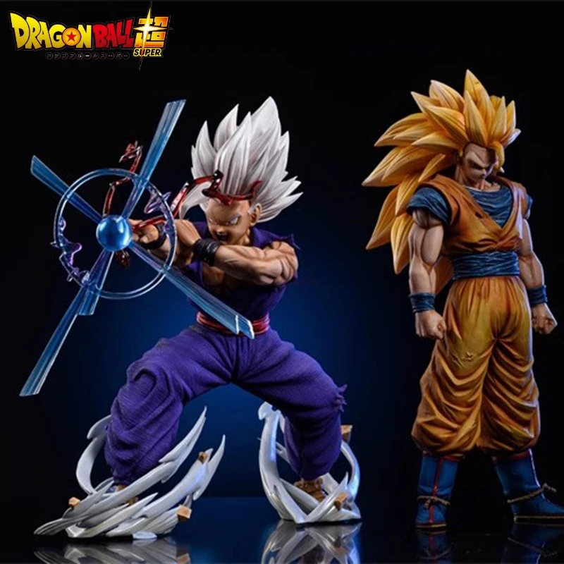 

Pre-sale Dragon Ball Gohan Anime Figures Son Gohan Ssj3 Action Figure Magic Guan Light Kill Cannon Collection Pvc Model Toy