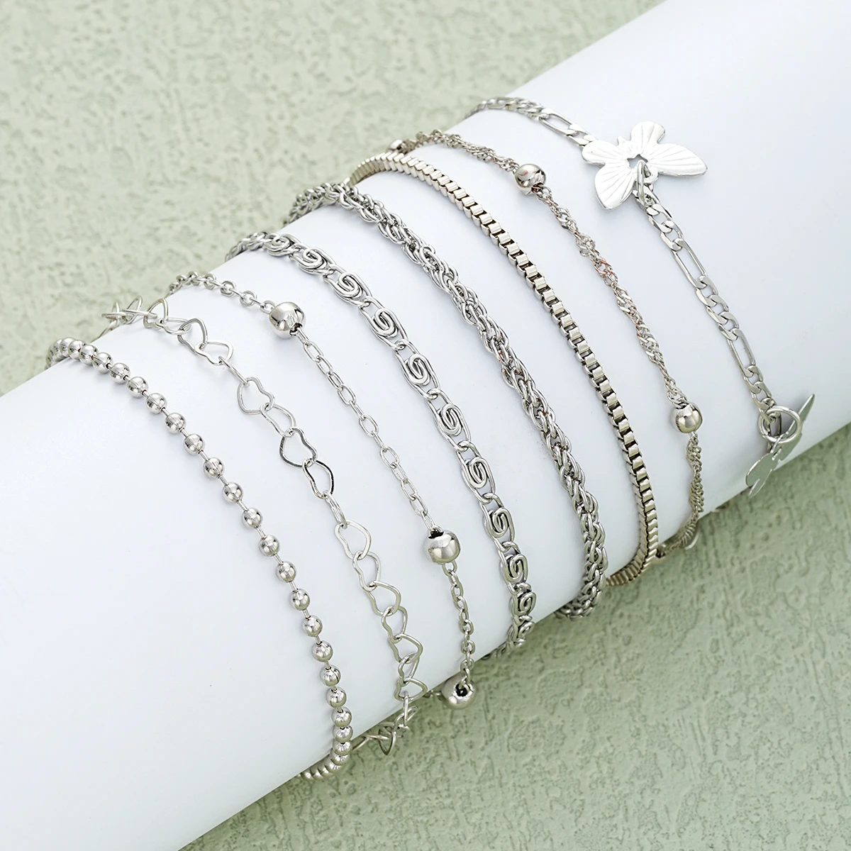 108 Pcs/Pcs Vintage Elegant Pearl Zircon Butterfly Pendant Earrings Ring Necklace Bracelet for Women Daily Wear Jewelry Gift New 5