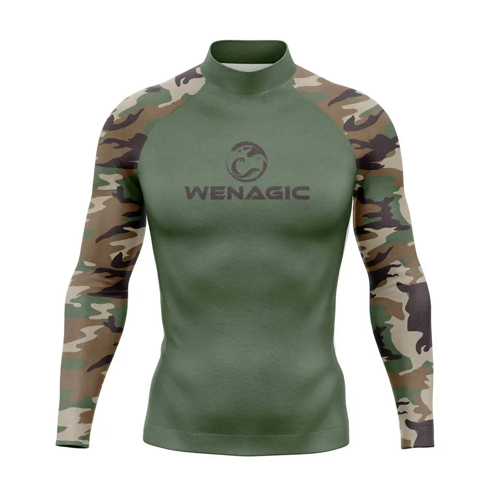 Men's UV Protection Rash Guard Diving Surf T-shirt Swimming T-shirt Swimsuit Beach Swimwear Long Sleeve Surfing Suits rash guard surfing swimsuit