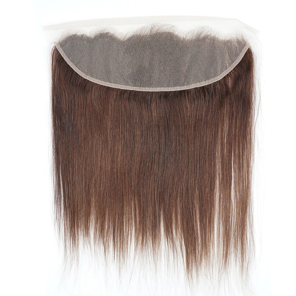 14 Inch 13x4 Lace Frontal Dark Brown T1B27 T1B30 Ear To Ear Remy Brazilian Human Hair Brown Color Honey Blonde Color Frontals