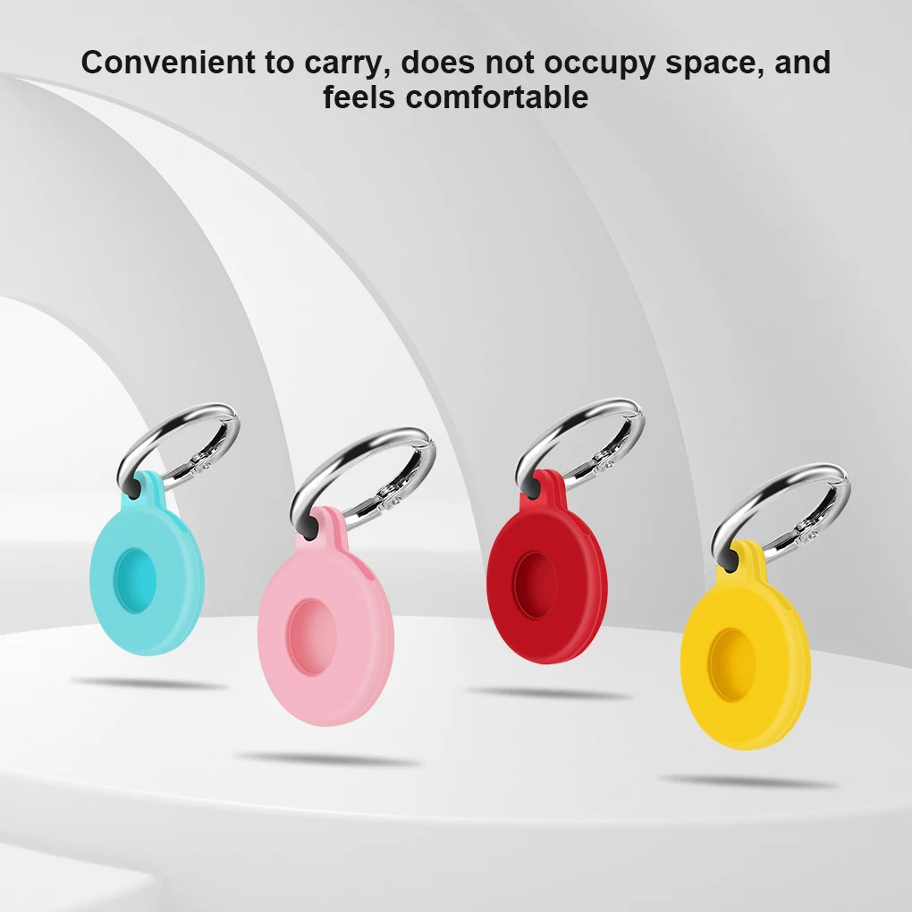 AirTag Case Silicone Protector Bumper Cover Buckle for Apple AirTags Tracker 1pc gps locator key finder anti lost tracker anti lose tracker item locator anti lost locator key chain locator