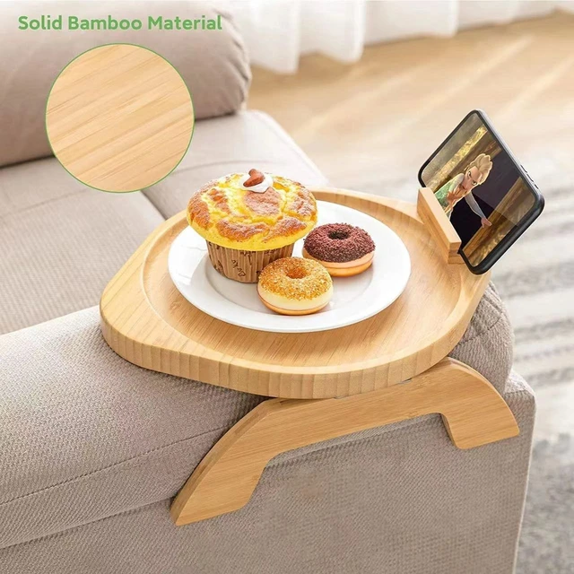 Sofa Tray Sofa Armrest Clip Table Tray Food Trays For Eating On Couch Sofa  Armrest Clip Table Tray Bamboo Wood Sofa Couch Arm - Storage Trays -  AliExpress