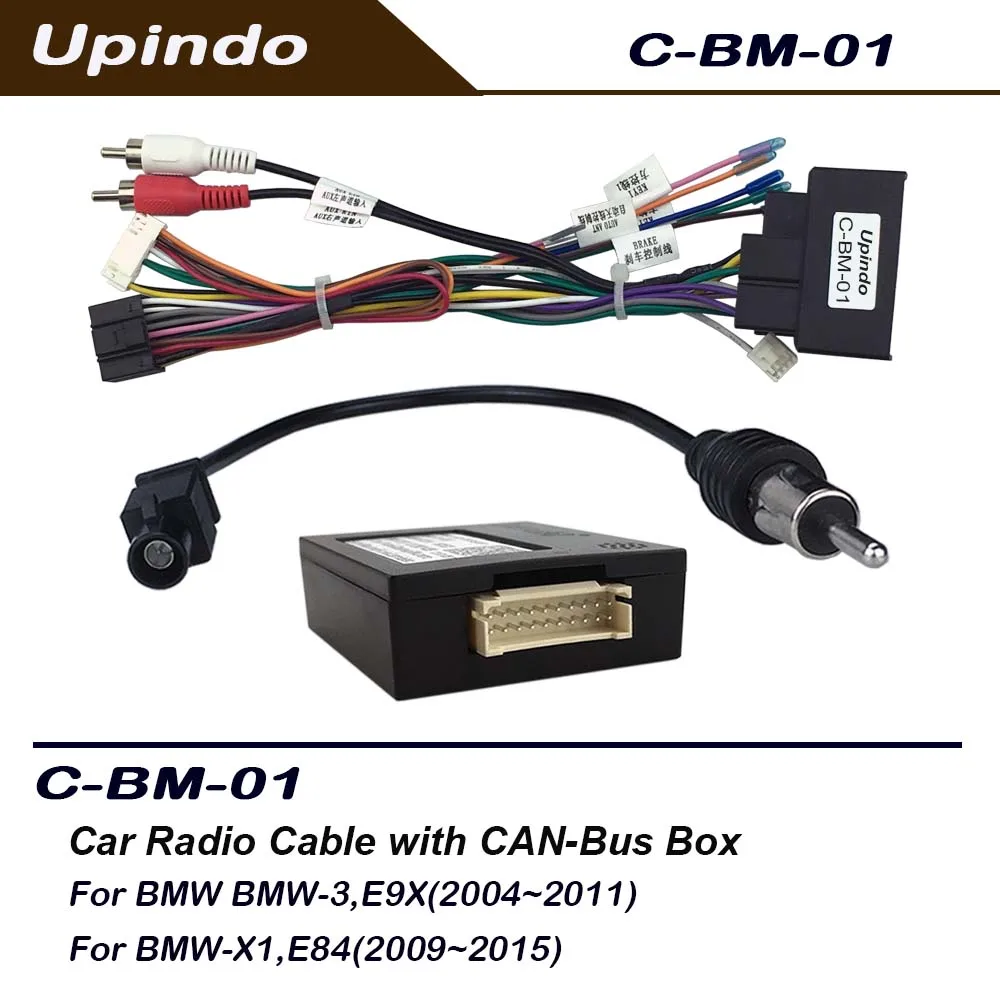 Car Android Radio Cable CAN Bus Decoder for BMW X1 E84 3 E9X 16Pin ...