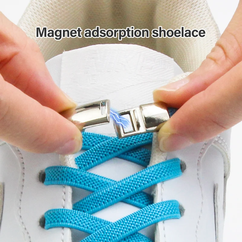 Flat Elastic Shoe Laces Sneakers No Tie Shoelaces for Shoes Tennis