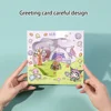 Sanrio Sticky Note Birthday and Christmas Greeting Cards Cute Message Cards Kawaii Cute Greeting Card Envelope With Sticker Set 4