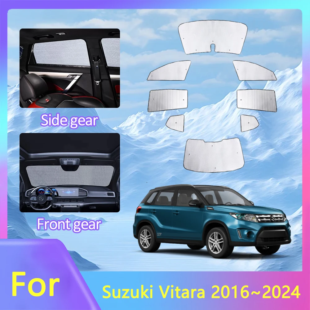Barres De Toit ACE-2 Pour Suzuki Vitara/Escudo (LY) 2015-2025 – 2 Barres Aluminium Noir, Charge Max 75 Kg