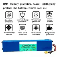 Pour batterie de remplacement Xiaomi M365 36V 100Ah 10S3P-paquet Li-ion 18650 avec BMS Compatible avec M365 Pro Scooter 500 + Cycle 2