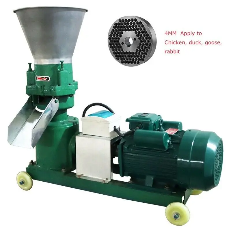 4mm 220V Animal Pellet Mill Machine Feed Granulator Machine Pellet Making