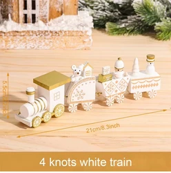 Festive Christmas Wooden Train Ornament - Perfect Holiday Decoration and Gift for Wooden (8)