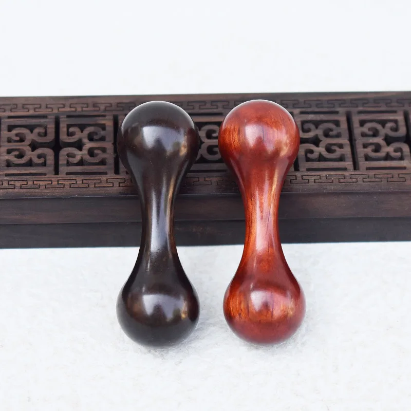 1Pc EDC Wood Knucklebone Stress Relief Toy Polishing Sandalwood Fidget Hand Spinner Anxiety Finger Exercise Spinning Finger Gyro 3