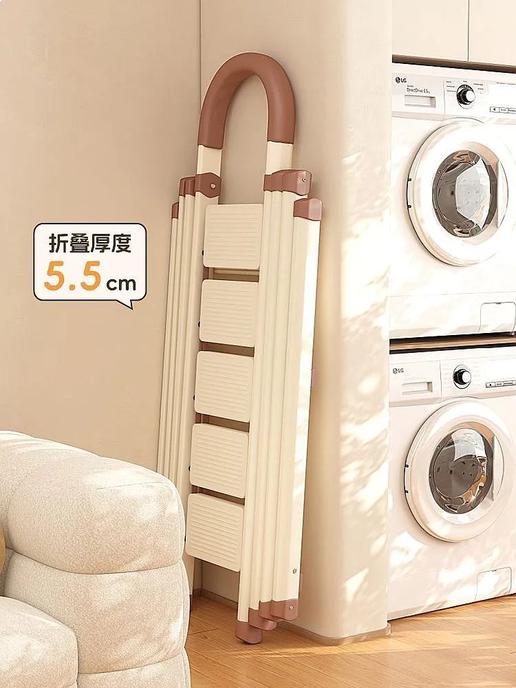 탄소강 접이식 5단 사다리 100kg 하중 지지 접이식 발판