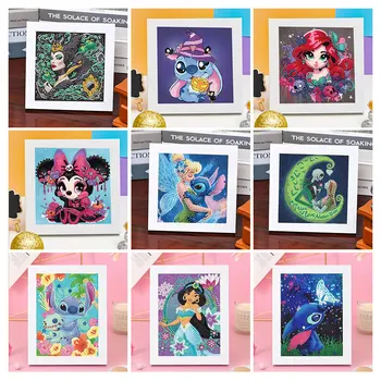 Disney diamant peinture Lilo & Stitch nouvelle Collection 2024 plein diamant mosaïque 5D bricolage point de croix Kits diamant Art décor à la maison 1