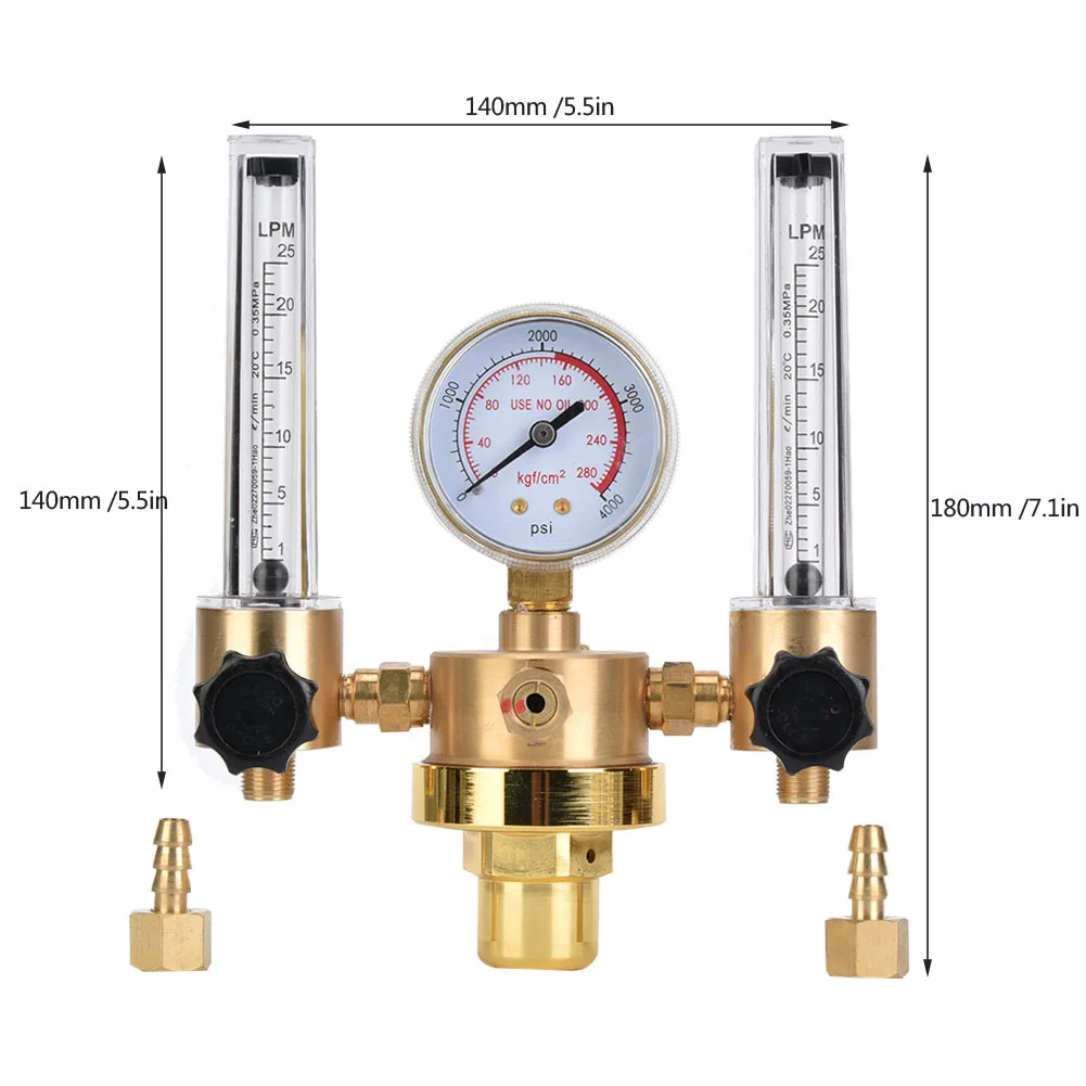 Argon CO2 Mig Tig Misuratore Di Portata Regolatore CO2 Argon Riduttore - Foto 10