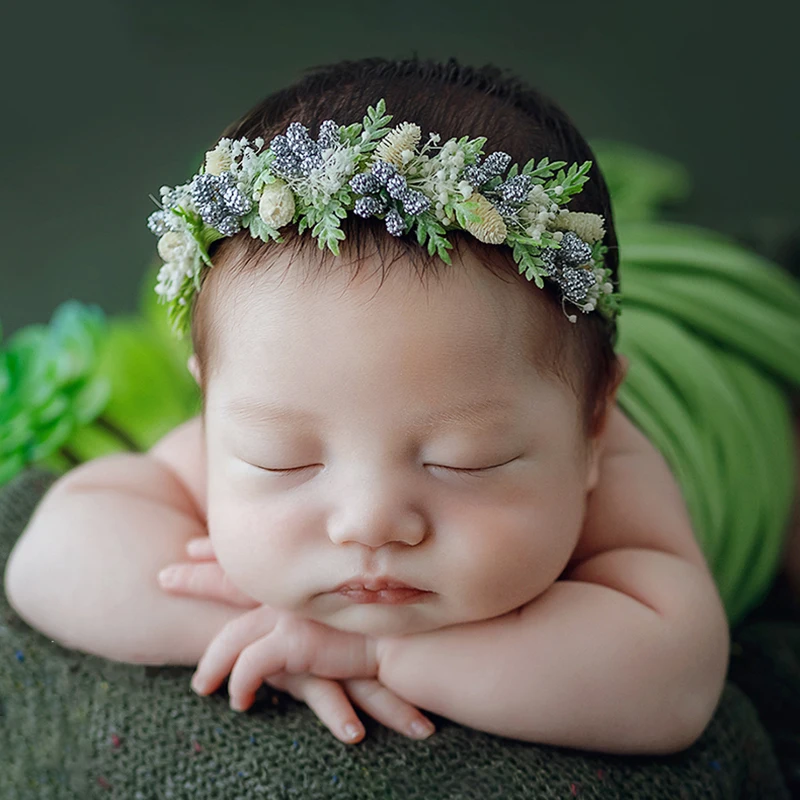Newborn Adjustable Flower Headband 6