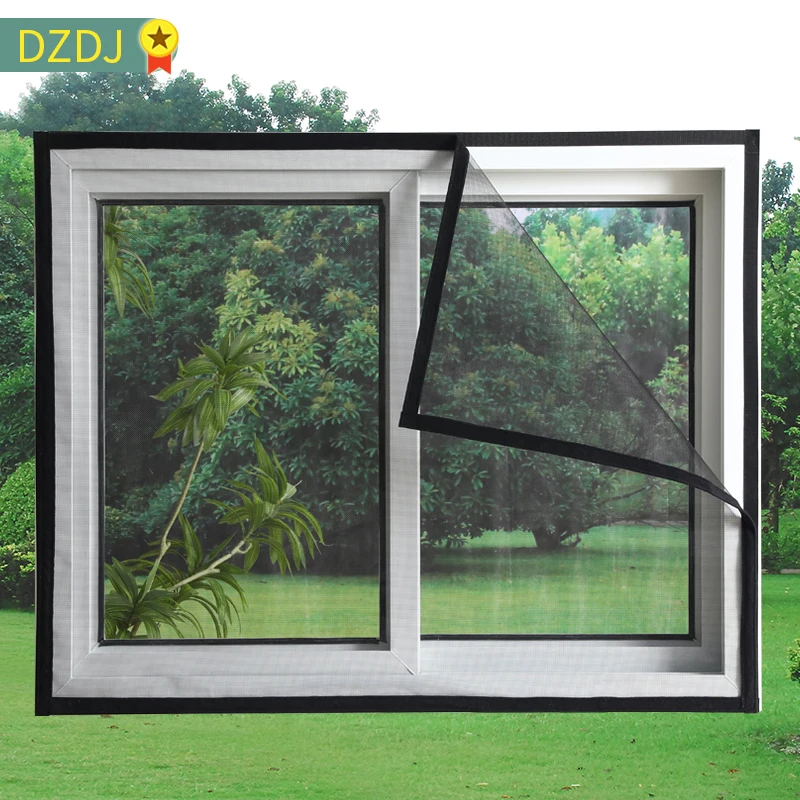 Window screen curtain window screen mesh fly mosquito window net mosquito window net anti mosquito window screen mosquito net curtain mosquito net mosquito net mesh Self-adhesive reusable mosquito nets for windows anti-mosquito window screens tulle summer washable mesh Customizable size