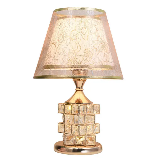 Modern Crystal Table Lamp European Style Luxury Wedding Gift Ideas