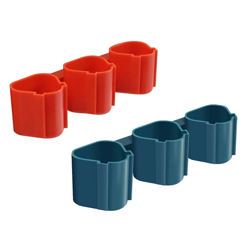 Per Makita Per 10.8V Per Milwaukee 12V Batteria E Kit Portautensili Staffa Fissa Rosso