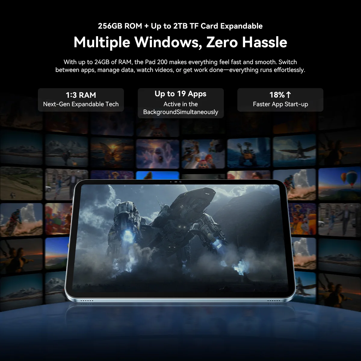 Blackview OSCAL Pad 200 Tablet 13.4'' 120Hz Display, Unisoc T7280, 8300mAh Battery, Android 16, 4G LTE , For Office and Study