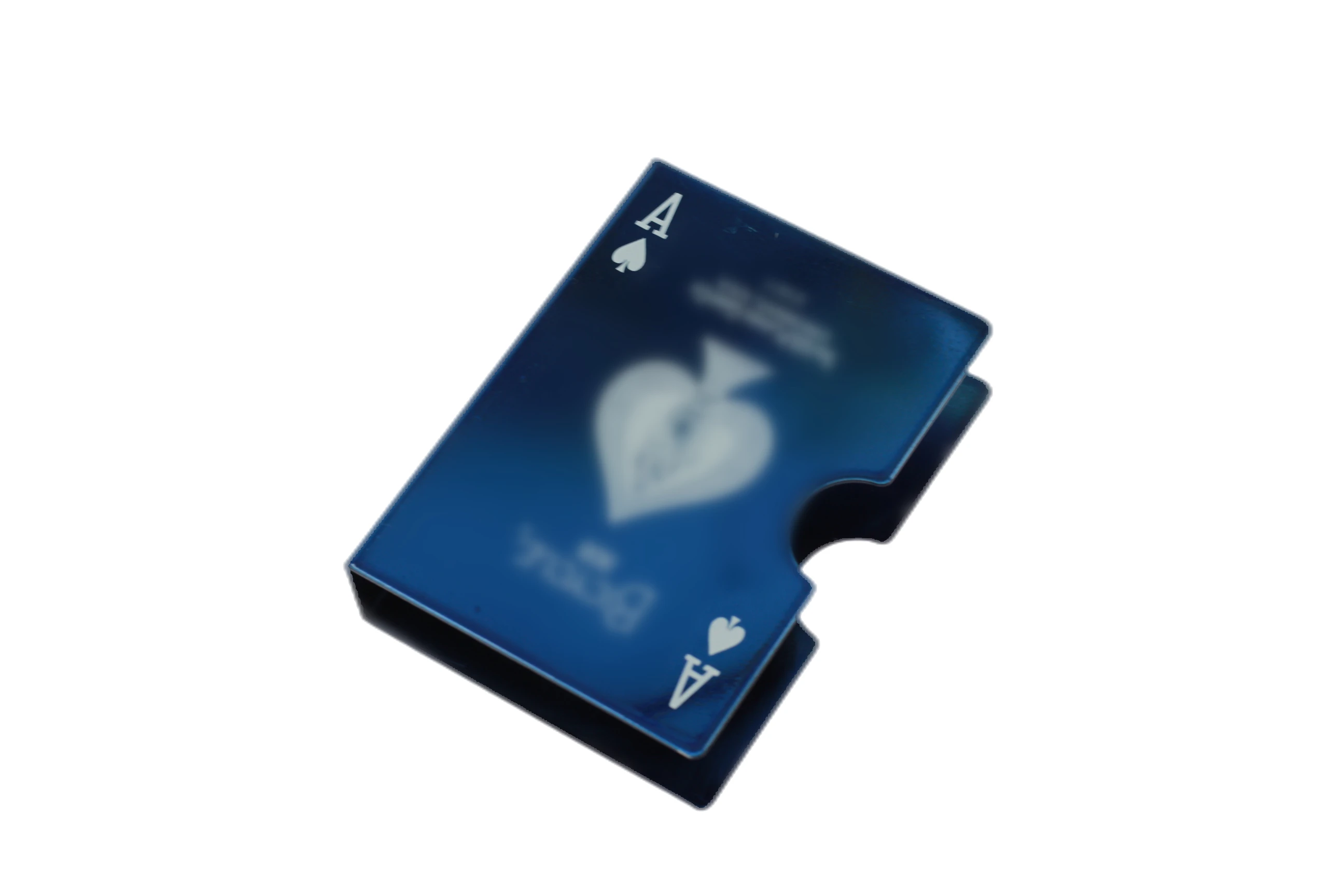 Fermacarte Magico In Alluminio Per Carte Da Gioco - Super Duro E Professionale (Colore: Rosso)