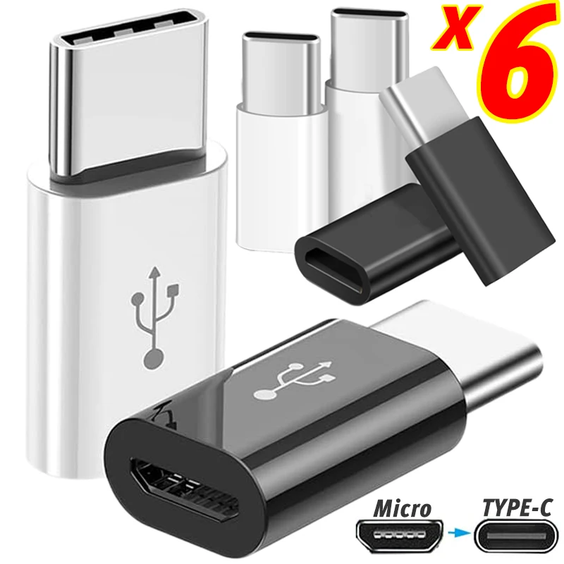 Micro USB Female To Type C Male Adapter Type-C Micro USB Charging Convert Connector for Xiaomi Redmi Huawei OPPO USB-C Converter
