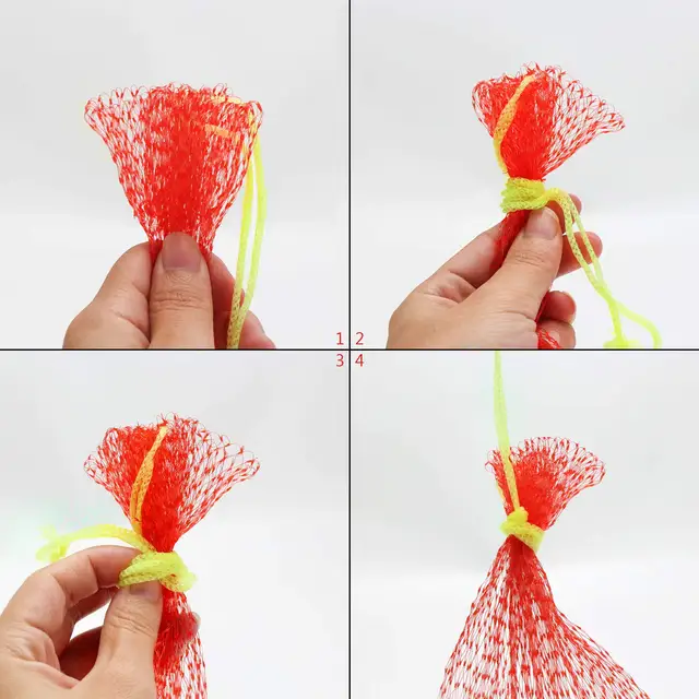 100Db Dinnye Függőágyháló Táskák Piros Újrafelhasználható Görögdinnye-Tartóhálók Hurok-Stílusú Bezárásokkal A Sárga, Gyümölcsökhöz, Mézharmathoz - Image 6