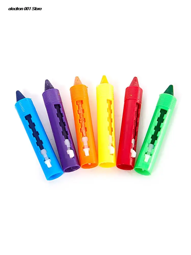 Washable Crayon Kids Baby Bath Time Paints Drawing Pens Toy for Halloween Makeup writing utensils 6Pcs colored crayons washable watercolor pen watercolor pen children painting supplies