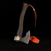 Hand axe hatchet with sheath outdoor backpacking camping hatchet stainless Viking Axe 400g HRC55 2