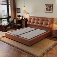 Lit Simple européen Design de beauté plancher nordique château de beauté de luxe lit moderne chambre enfants Letto Matrimoniale meubles 4