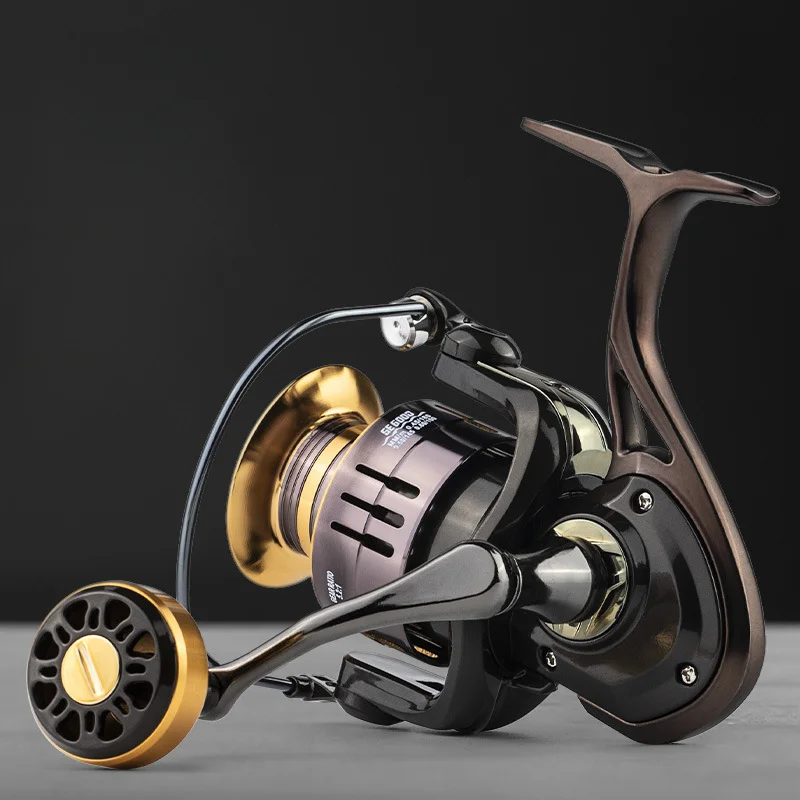

Metal Fishing Reel for Saltwater Fishing Speed Ratio 5.2/1 Coil Trout Automatic Reel Left and Right Interchangeable