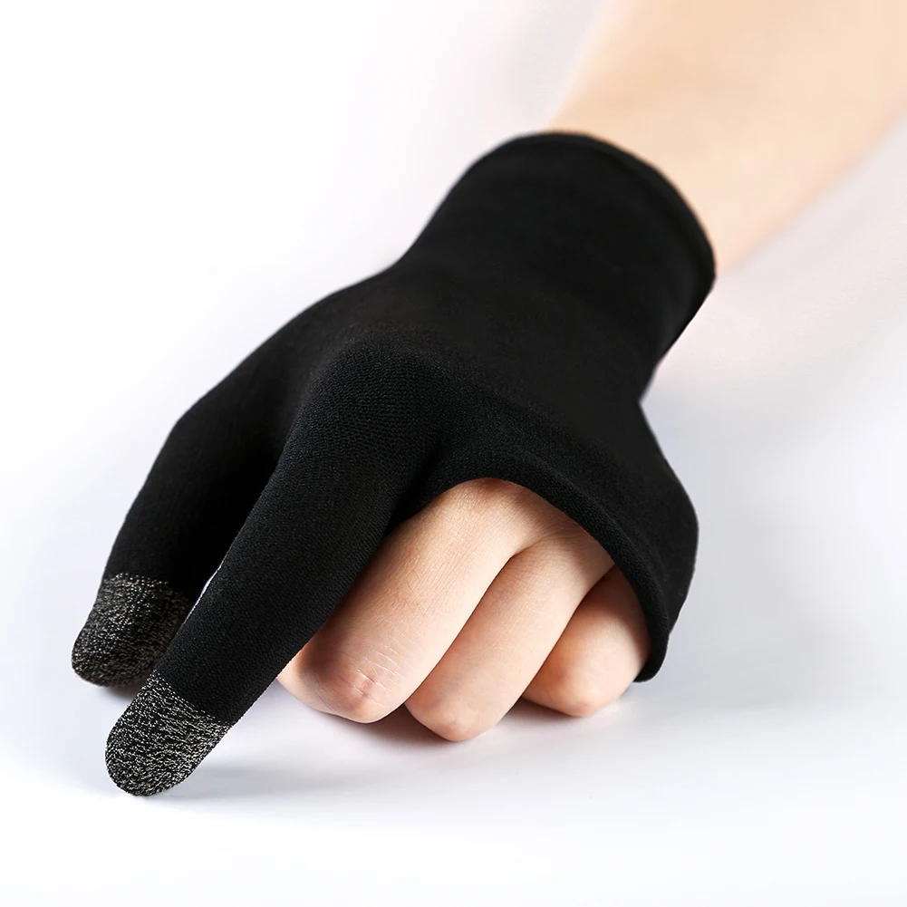1 Pair Palm Fingertip Gloves Anti-slip Gaming Finger Sleeve Breathable Mobile Phone Finger Sleeves for PUBG Mobile Mobile Gaming