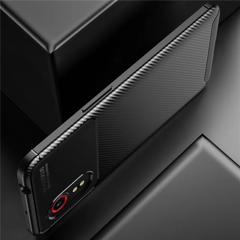 In Fibra di carbonio Per Il Caso di Samsung Galaxy Xcover Pro Molle Della Copertura Del Telefono di Protezione Del Respingente Per Samsung Galaxy Xcover Caso Pro G715 6.3'' - immagine 4