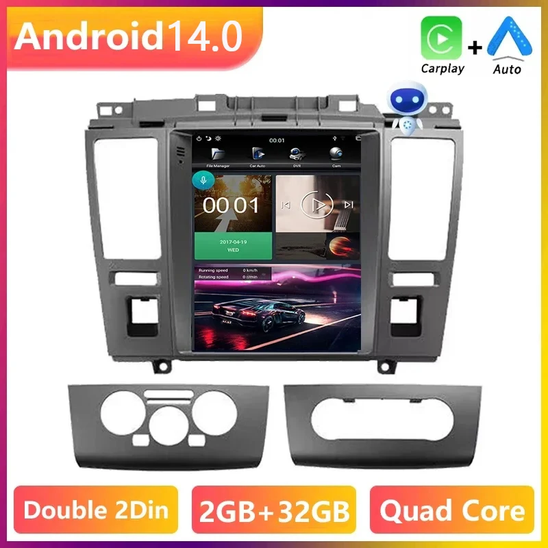 

Car Stereo Autoradio For Nissan Tiida C11 2004-2012 2013 Vertical Tesla Screen Video Multimedia Player Auto wireless Carplay DSP