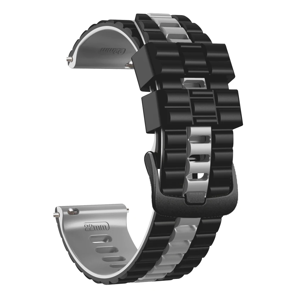 Versatile 22mm Silicone Watch Band - Stylish Strap
