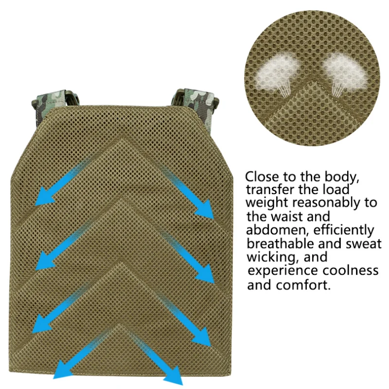 Tactical Vest with Triple Magazine Pouch 1000D Nylon Fabric Quick Release 6094K Hunting Airsoft Combat Accessories tactical vest