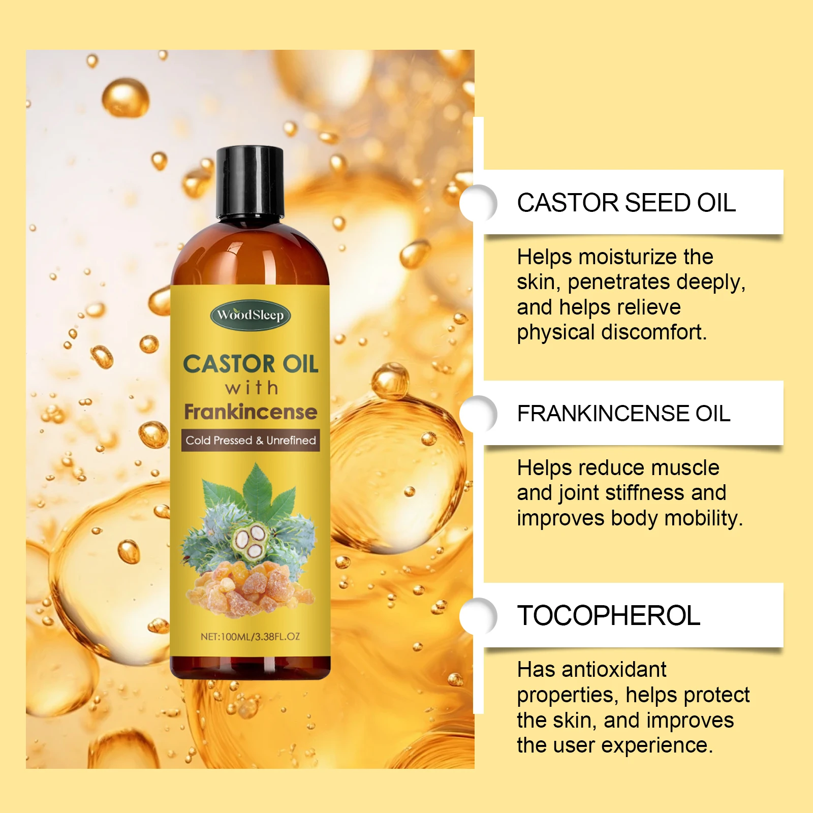 Joint Massage Oil Soothing Joint Body Oil Nourishing Non-greasy Plant-extracted Ingredient Multi-functional Body Massage Oil