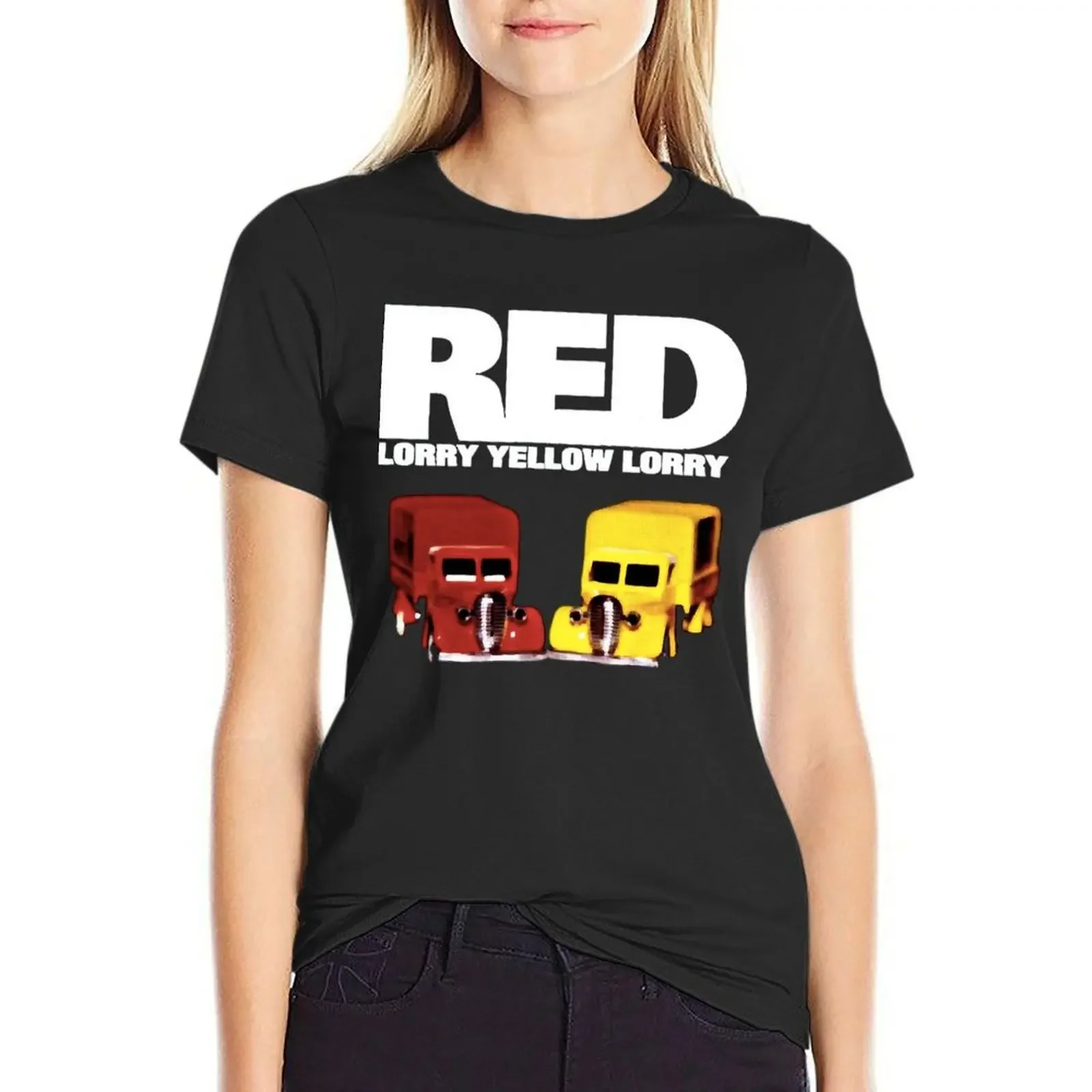 

Red Lorry Yellow Lorry T-shirt cute tops Short sleeve tee Women's t-shirt