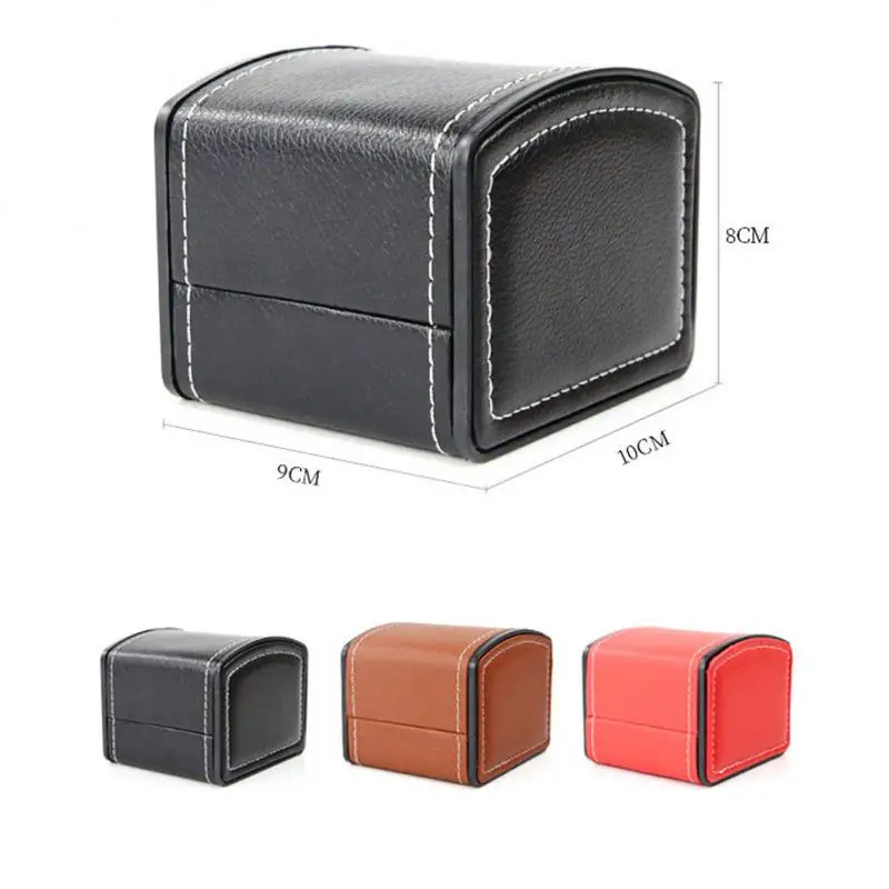 Watch Box Organizer Packaging PU Leather Watch Box High-end Storage Flip Display Jewelry Case Gift