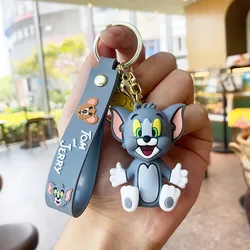 Charming Cartoon Tom and Jerry Keychain - Cute Doll Ornament and Gift (Tom B)