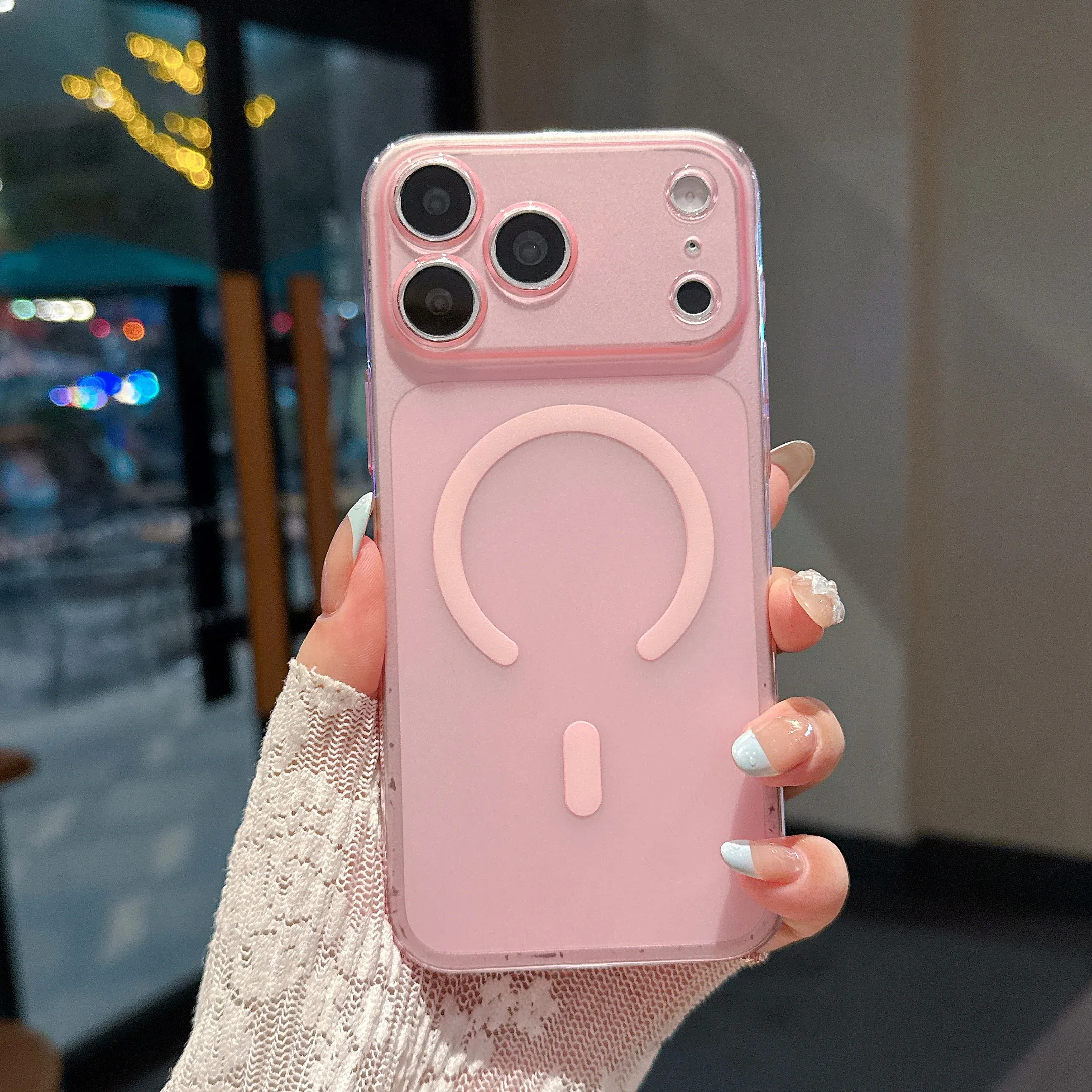Matte Translucent Magnetic Shockproof Slim Phone Case Cover