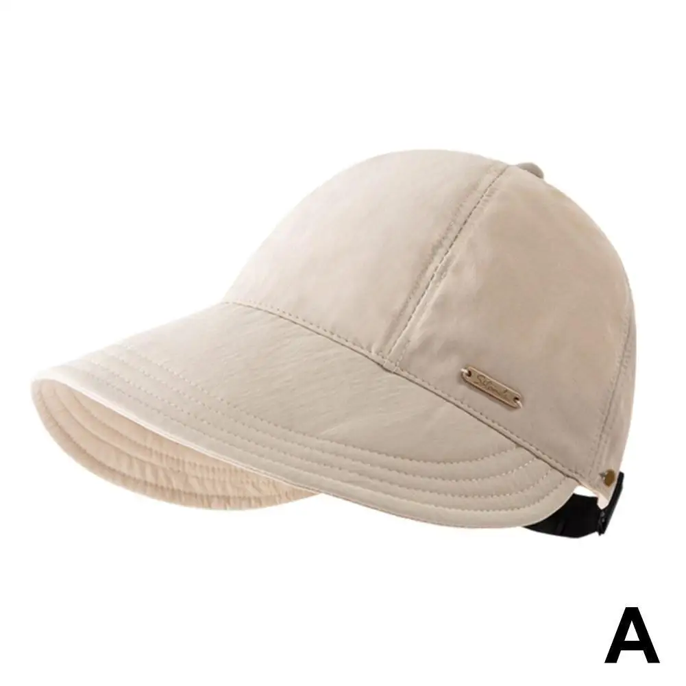 Frauen Sommer Sonnenhut Im Freien Reise Strand UV Schutz Baseball Hüte Trend Weibliche Große Krempe Visier Kappen Einstellbar – Detail 5