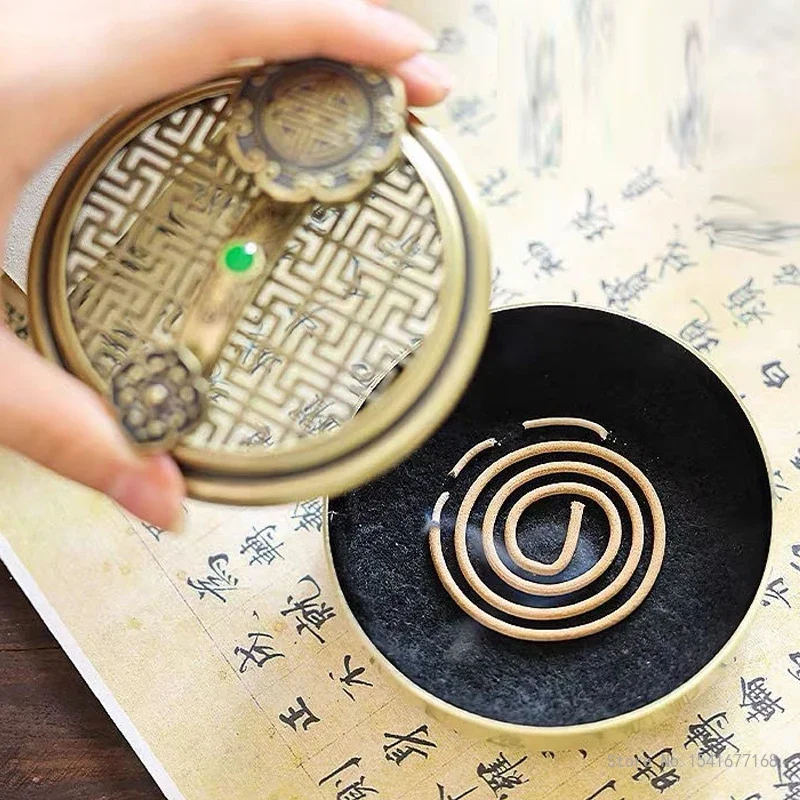 Chinese Style Incense Burner, Alloy Fragrance Stove, Retro Zen Decoration, Creative Craft, Home Indoor, Living Room, Tea Ceremon