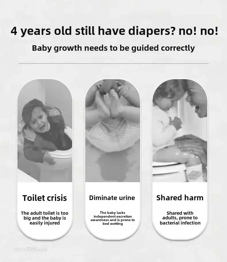 Description Picture 4 of itemPortable Cute Cow Baby Toilet Baby Training Potty Travel Potty Splash-proof and Non-slip Ergonomic Design Toilet Training Seat