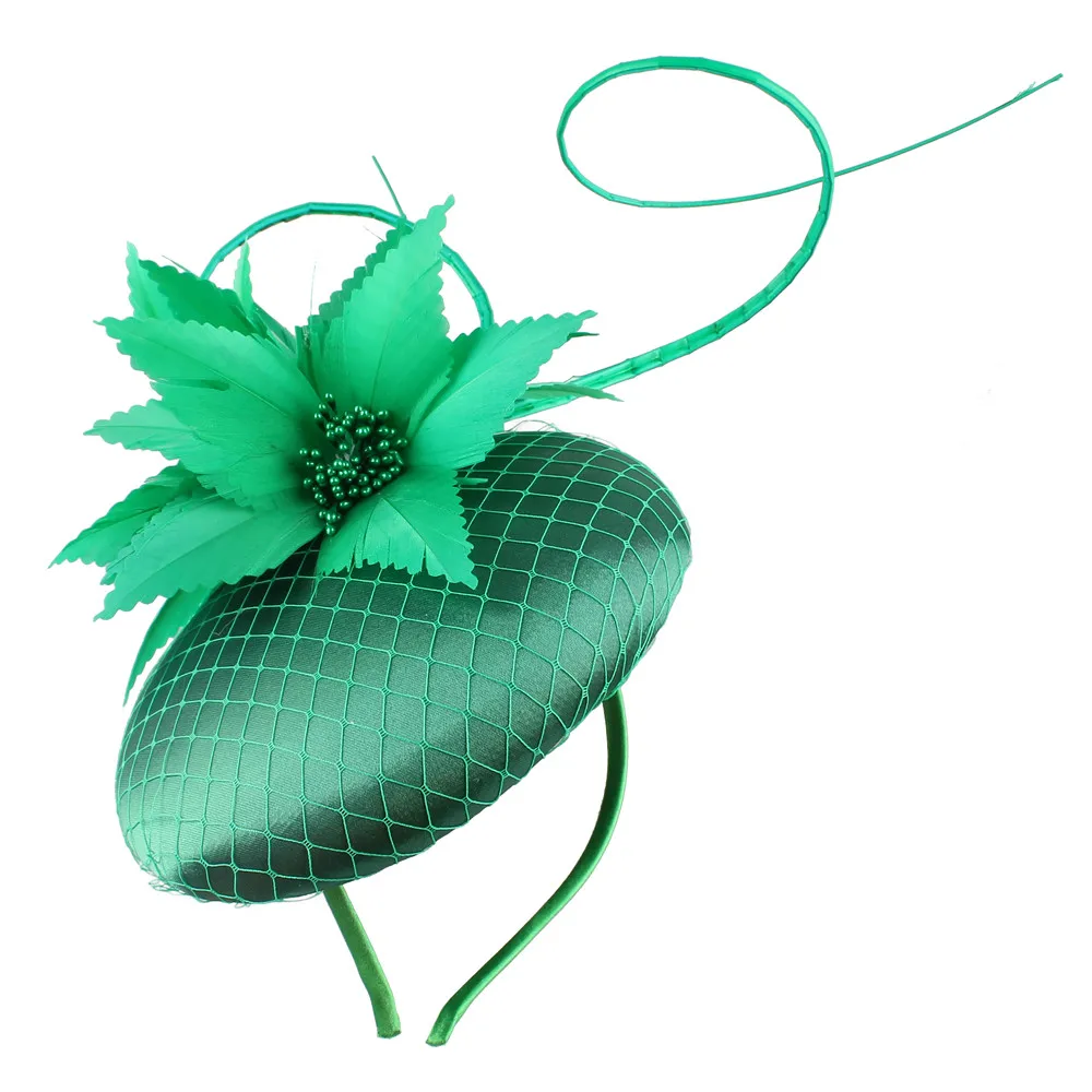 Elegante sposa sposa fiori fascinator copricapo moda donna festa cena accessorio per capelli bel copricapo da sposa - Image 5
