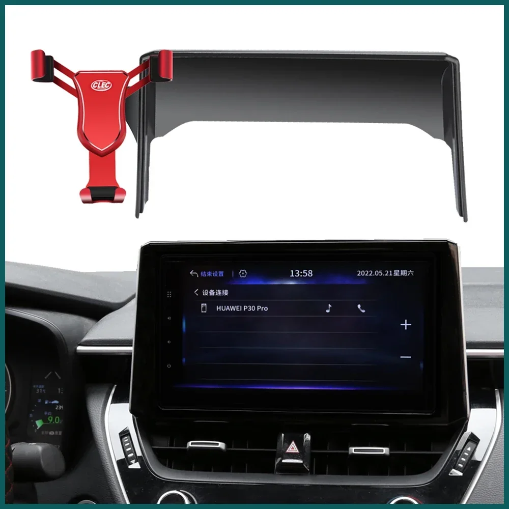 Multimedia Screen Back Car Phone Holder for Toyota Corolla CROSS Car Navi Screen Frame Phone Bracket for Corolla CROSS