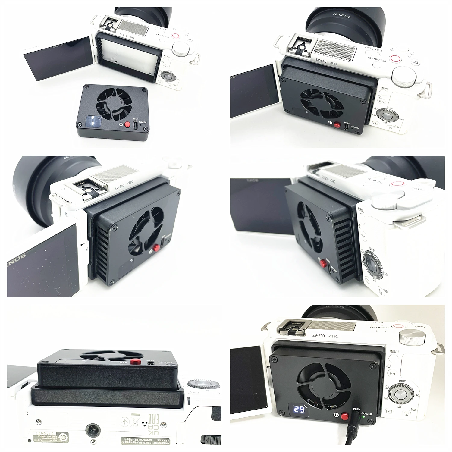 Cooling Fan Camera Radiator for Fujifilm X-T4 X-S10 X-S20 X-H2S X-H2 Fuji XT4 XH2S XH2 XS10 XS20 Live Streaming Vlog Cooler camera cooler