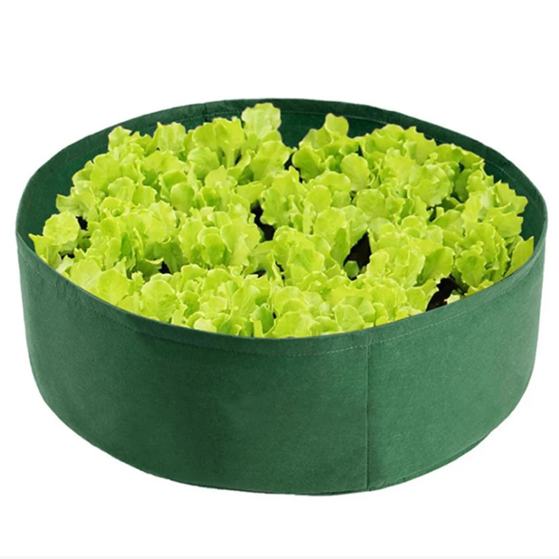 1Pcs Fabric Raised Garden Bed Square Garden Flower Grow Bag Vegetable Planting Bag Planter Pot With Handles For Plants Flower