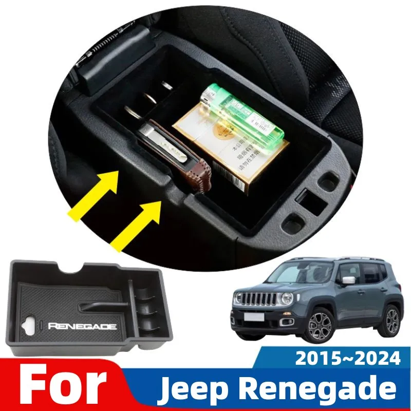 Supporto Telefono Per Jeep Renegade 2015-2025 - Staffa Navigazione Console Centrale In Alluminio