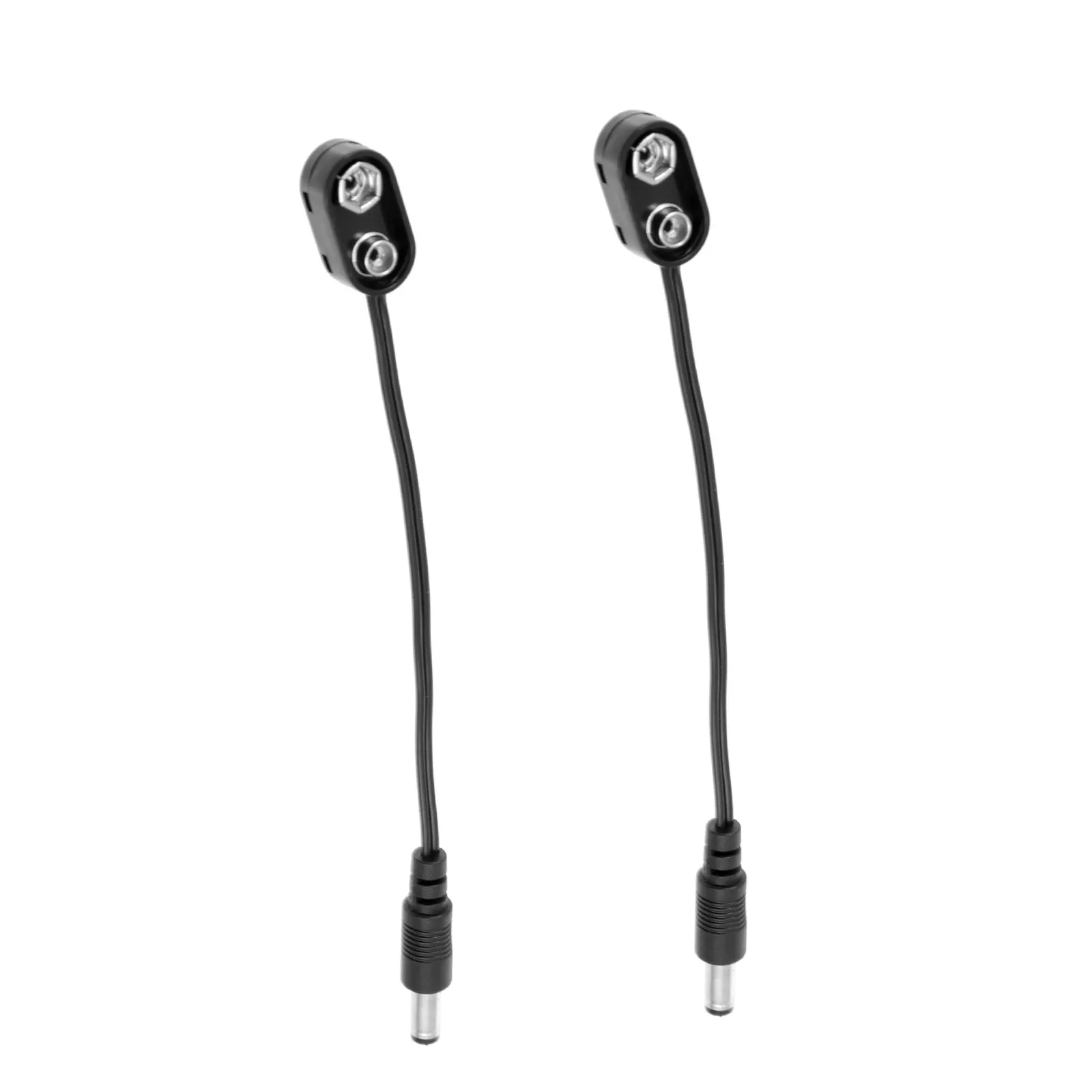 2Pcs 배터리 클립 케이블 남성 플러그 변환기 케이블 전문 이펙터 9V 전원 공급 장치 악기 액세서리 신뢰할 수 있음