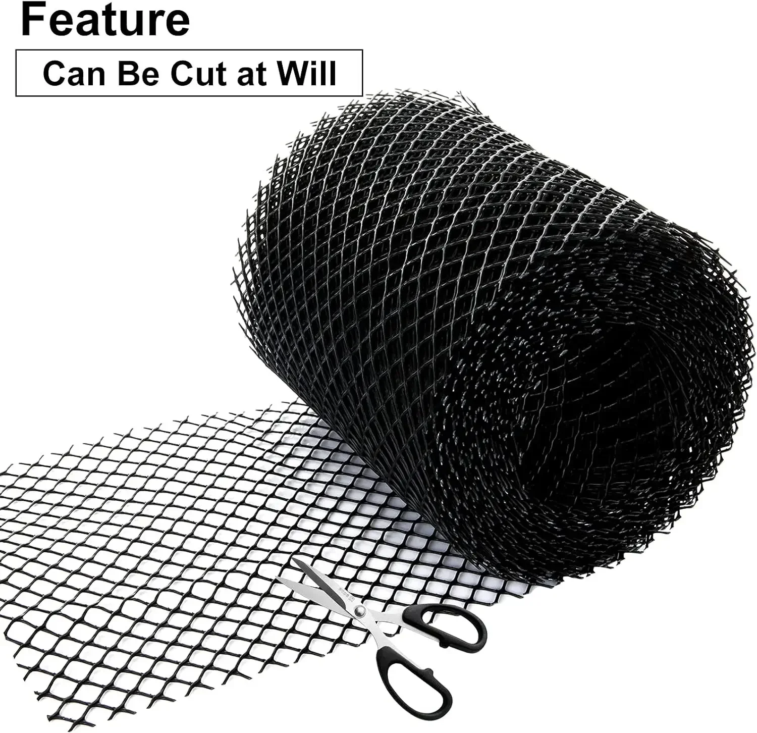 2 Packs Plastic Gutter Guards Mesh, Gutter Leaf, Twig, Branch Filter with Clips for Easy DIY Installation Leaf Protector
