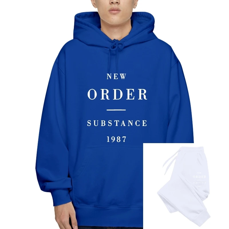 

New Order Substance 1987 Pullover 80's synth rock new wave Blue Monday Bizarre Cheap wholesale Hoodies Fashion Style Men Sweatsh